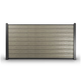 Aleko 8’ x 4’ Composite Privacy Fence - Gray - Charlotte Series