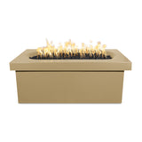 The Outdoor Plus Ramona Rectangular Concrete Fire Table plus Free Cover