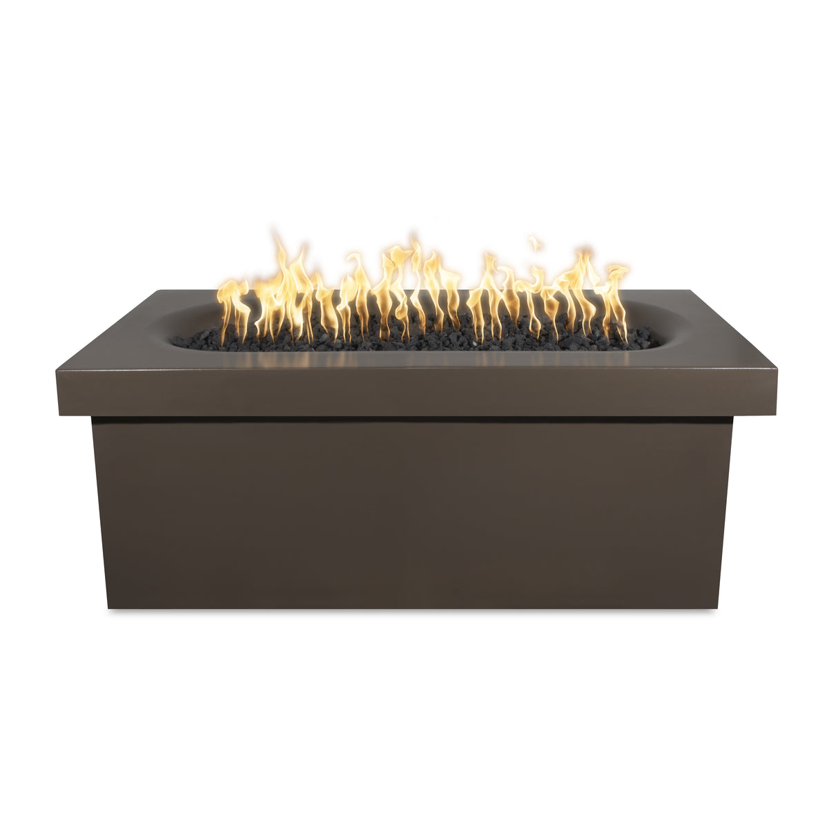 The Outdoor Plus Ramona Rectangular Concrete Fire Table plus Free Cover