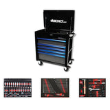 Boxo Pro Series | Loaded 35" 5-Drawer Flip-Top Service Cart Tool Box