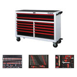 Boxo Pro Series | 53" 12-Drawer Rolling Tool Box with Master Tool Set