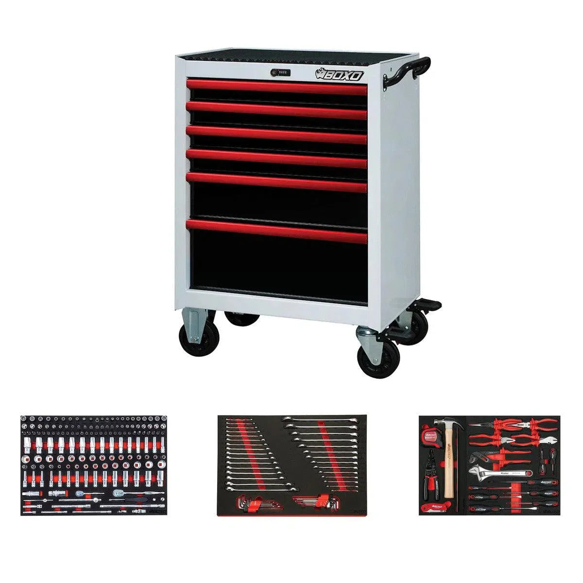 Boxo Pro Series | Loaded 26" 6-Drawer Rolling Tool Box