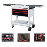 Boxo Pro Series | Loaded 35" 3-Drawer Slide-Top Service Cart Tool Box