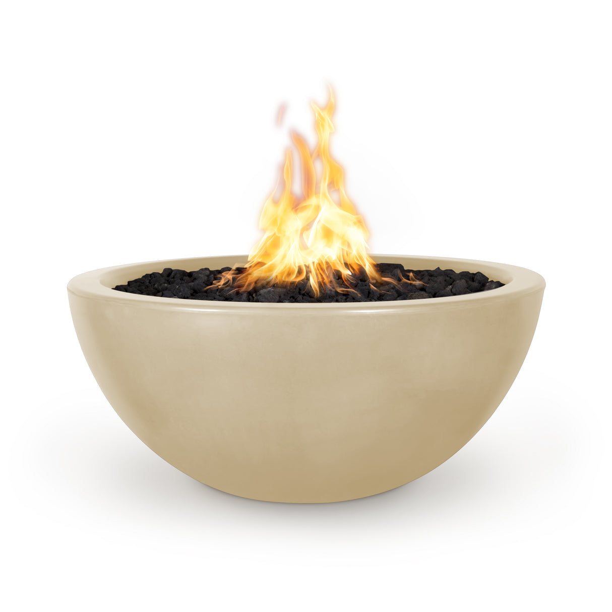 The Outdoor Plus Luna Concrete Fire Bowl plus Free Cover