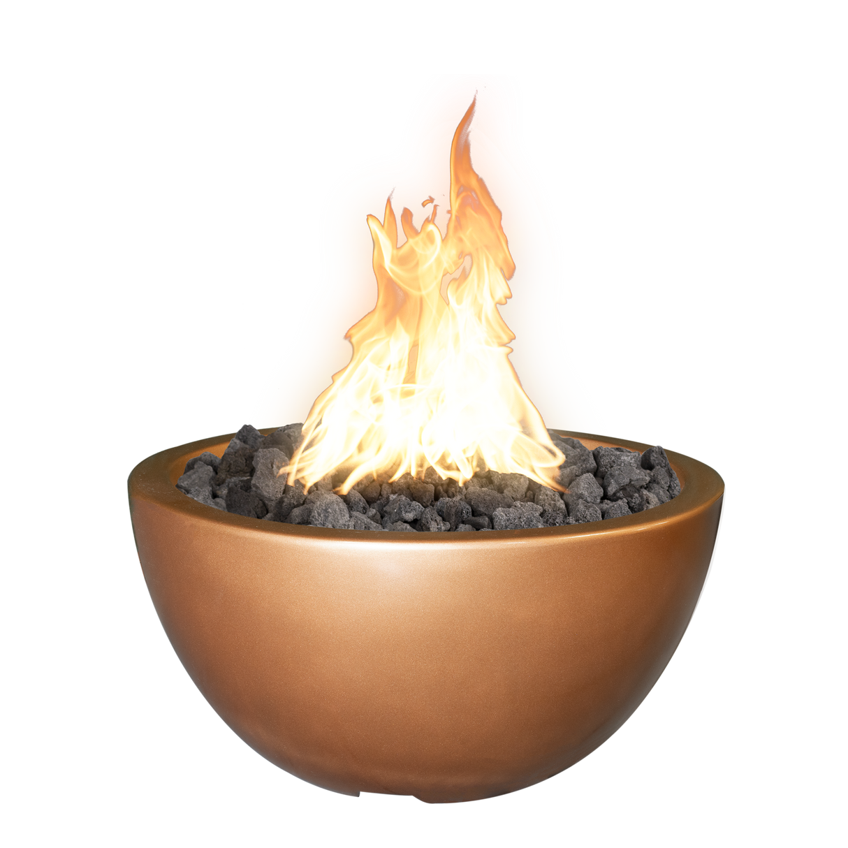 The Outdoor Plus Luna Concrete Fire Pit plus Free Cover