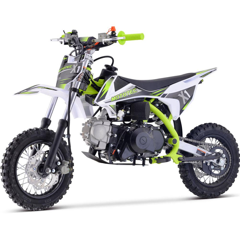 MotoTec X1 110cc 4-Stroke Gas Dirt Bike