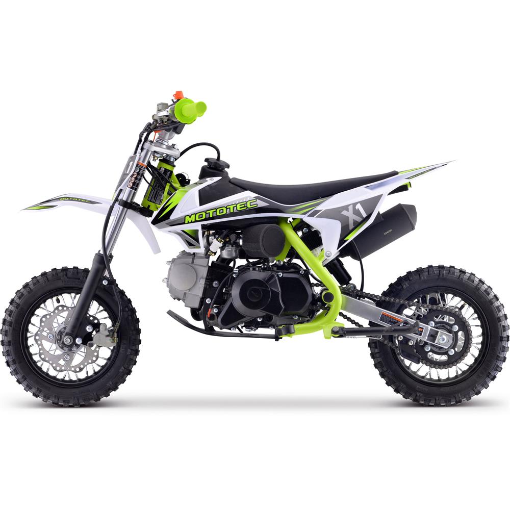 MotoTec X1 110cc 4-Stroke Gas Dirt Bike