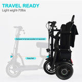 MotoTec Folding Mobility Electric Trike 48V/10Ah 700W