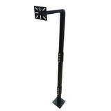 Aleko Universal Keypad Gooseneck Mounting Post - Black