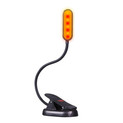 Hooga Amber & Red Clip-On Book Light