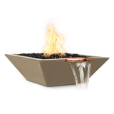 The Outdoor Plus Maya Concrete Fire & Water Bowl plus Free Cover