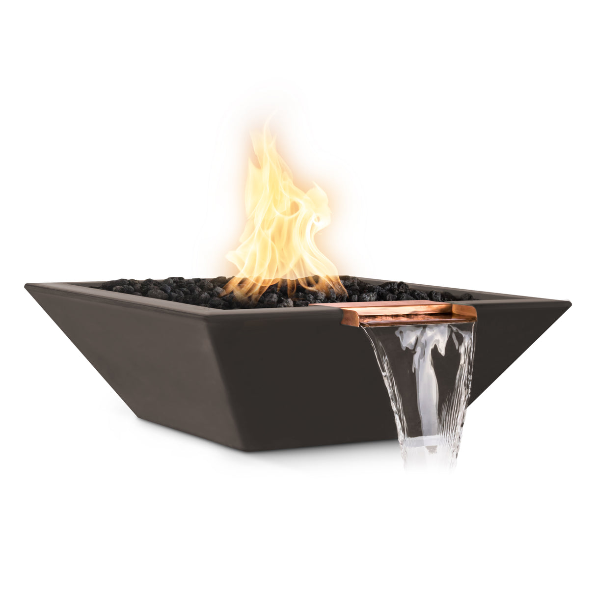 The Outdoor Plus Maya Concrete Fire & Water Bowl plus Free Cover
