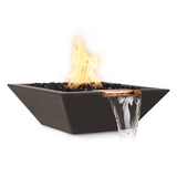 The Outdoor Plus Maya Concrete Fire & Water Bowl plus Free Cover