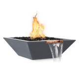 The Outdoor Plus Maya Concrete Fire & Water Bowl plus Free Cover