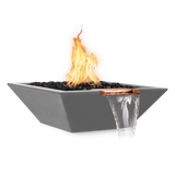 The Outdoor Plus Maya Concrete Fire & Water Bowl plus Free Cover