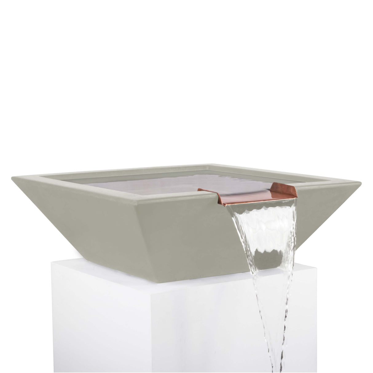 The Outdoor Plus Maya Concrete Water Bowl plus Free Cover