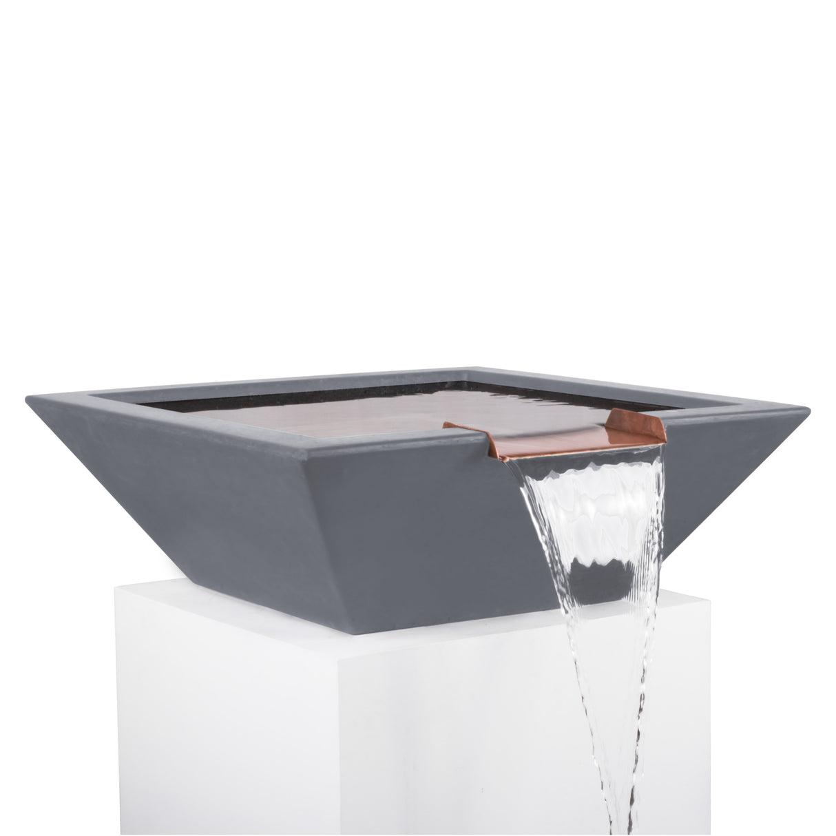 The Outdoor Plus Maya Concrete Water Bowl plus Free Cover