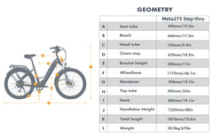 Eunorau META275 Electric Full Suspension Mountain Bike Step Thru