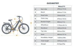 Eunorau META275 Electric Full Suspension Mountain Bike Step Thru