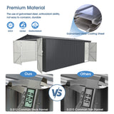 10'x20' Metal Garage Shed with Double Front Doors, Side Entry Door