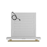 FORNO Espresso Capoliveri 30" 1.2 cu. ft. Built-In Microwave Drawer in White with Silver Handles, FMWDR3000-30WHT