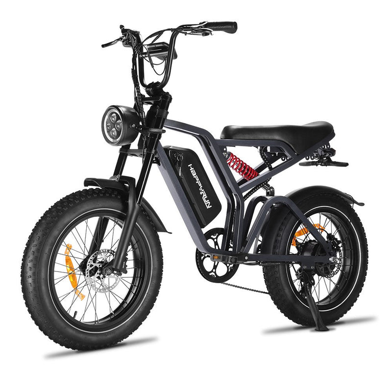 Happyrun Tank G60 Pro 1000W Moped Style Offroad Electric Bike Fat Tire