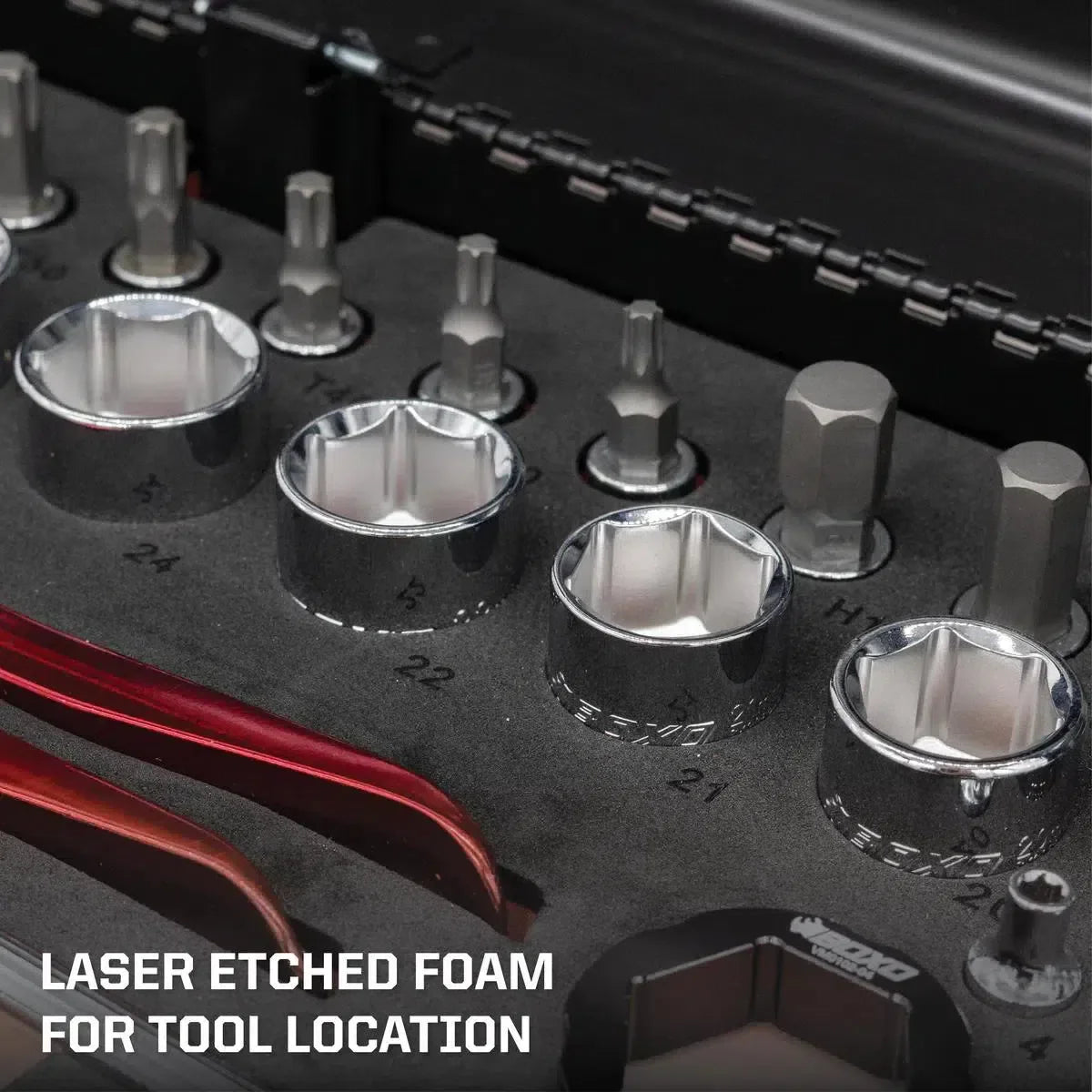 Boxo MotoBox | 103-Piece Metric Motorcycle Tool Set with 5-Drawer Hand Carry Tool Box