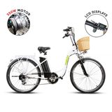 NAKTO Camel City Cruiser Step-Thru Electric Bicycle