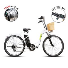 NAKTO Camel City Cruiser Step-Thru Electric Bicycle