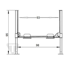 NOS9000 Car Lift Four Post Auto Parking Lift