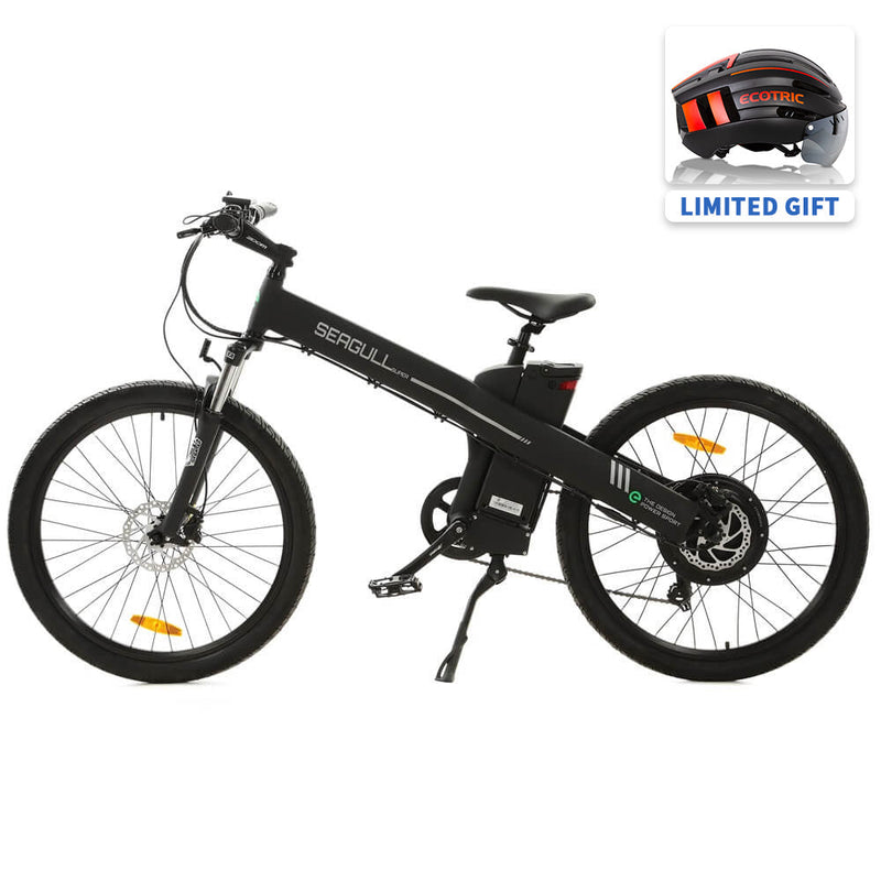 Ecotric Seagull Electric Mountain Bicycle - Matt Black