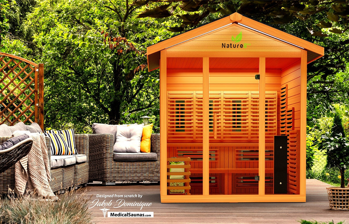 Medical Nature 8 Plus Medical Sauna - Indoor or Outdoor Sauna