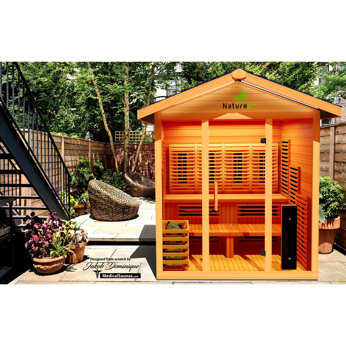 Medical Nature 8 V2 Outdoor Hybrid Sauna
