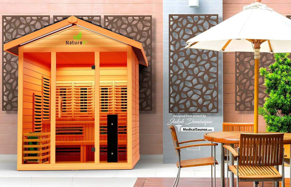 Medical Nature 8 Plus Medical Sauna - Indoor or Outdoor Sauna