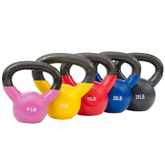 Sunny Health & Fitness  Strength™ Vinyl Coated Kettle Bells 5 - 25 lbs