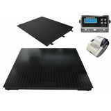 Prime Scales 48" x 60" (4' x 5') Selleton Heavy Duty Floor Scale with Ramp & Printer 2500 lbs x .5 lb