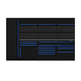Boxo OSM Pro Series | 126" 11-Piece Professional Organized Storage Modules Build Out | 13-Drawers, 6-Cabinets