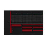 Boxo OSM Pro Series | 126" 11-Piece Professional Organized Storage Modules Build Out | 13-Drawers, 6-Cabinets