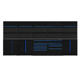 Boxo OSM Pro Series | 170" 17-Piece L-Shaped Professional Organized Storage Modules Build Out | 10-Drawers, 8-Cabinets