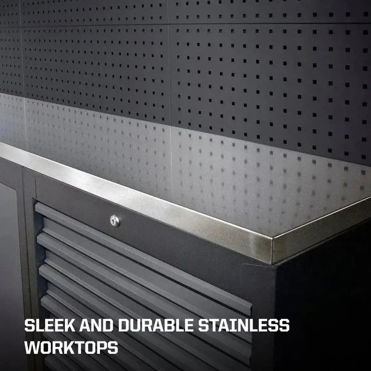 Boxo OSM Series | 104" 17-Piece Professional Organized Storage Modules Build Out | 11-Drawers, 6-Cabinets