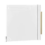 FORNO Fornace 30" 1.5 cu. ft. 300 CFM Over The Range Microwave in White with Antique Brass Accents, FOTR3038-30WHT