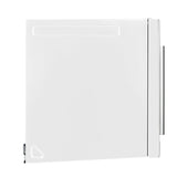 FORNO Fornace 30" 1.5 cu. ft. 300 CFM Over The Range Microwave in White with Silver Accents, FOTR3038-30WHT