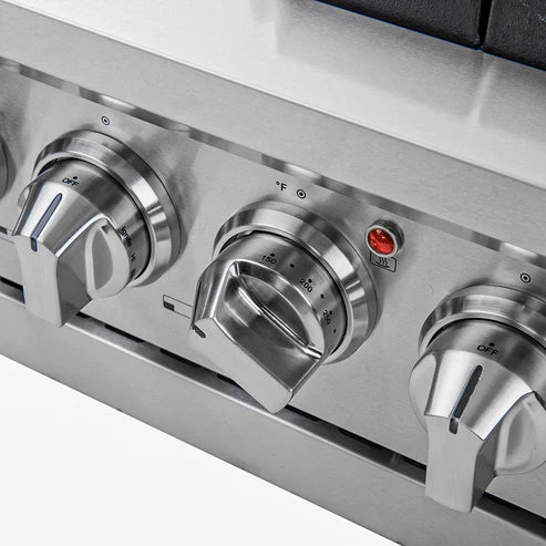 FORNO Capriasca 36" 5.36 cu. ft. Gas Range with 6 Italian Burners in Stainless Steel, FFSGS6260-36