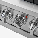 FORNO Capriasca 36" 5.36 cu. ft. Gas Range with 6 Italian Burners in Stainless Steel, FFSGS6260-36