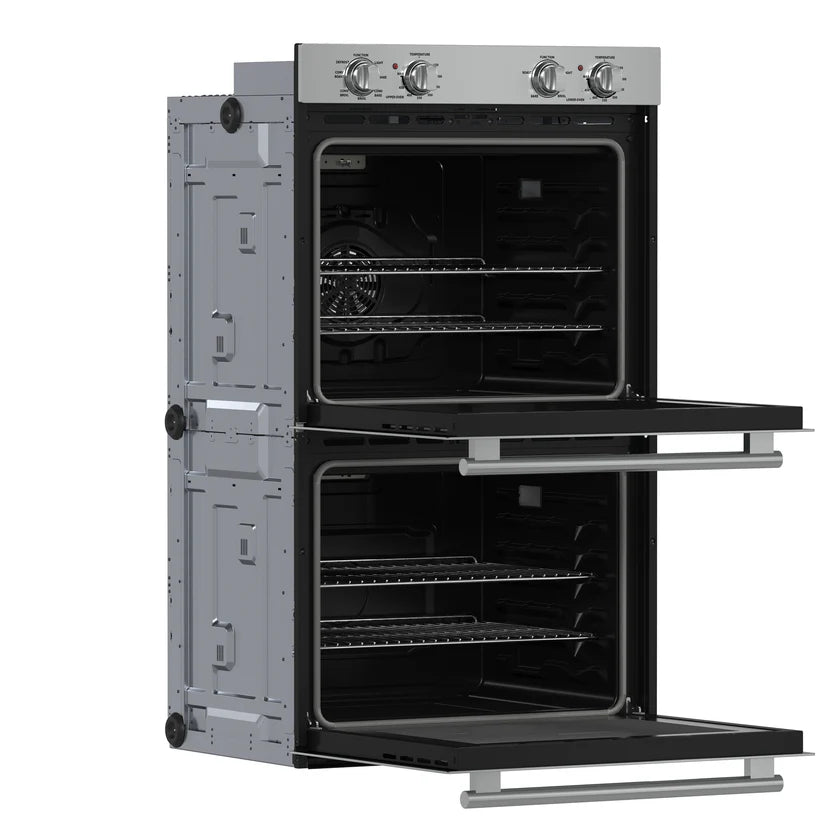 FORNO Vomero 30" 10 cu. ft. Built-In Double Electric Wall Oven in Stainless Steel, FBOEL1324-30