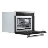 FORNO Oliena 24" 1.6 cu.ft  Built-In Microwave Oven in Stainless Steel, FMWDR3093-24