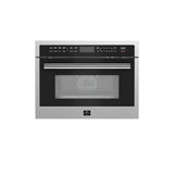 FORNO Oliena 24" 1.6 cu.ft  Built-In Microwave Oven in Stainless Steel, FMWDR3093-24