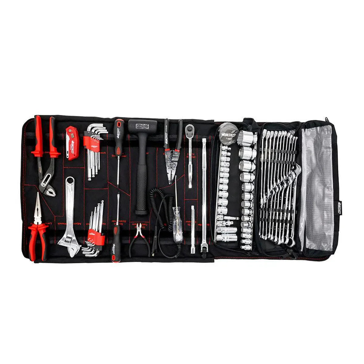 Boxo Boat Roll | 82-Piece Metric and SAE Marine Tool Roll and Dry Bag