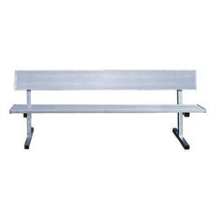 15' Player Bench w/Seat Back (Surface Mount)