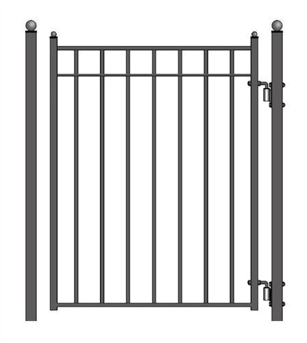 Aleko Steel Pedestrian Gate - MADRID Style - 5 ft